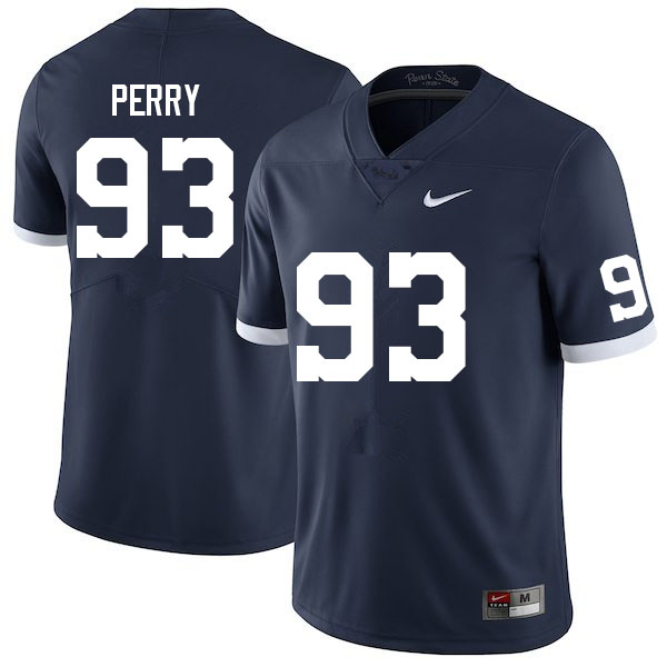 Men #93 Spencer Perry Penn State Nittany Lions College Football Jerseys Sale-Retro